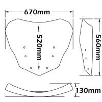 Cúpula Isotta Standard BMW K 1600 Grand America 2017- Â· 3