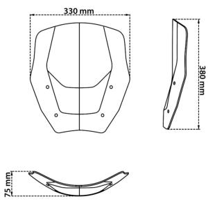 Parabrisas master version con radar BMW R1300GS 2024- Â· 4