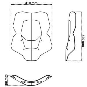 Parabrisas odysseus plus version sin radar BMW R1300GS 2024- Â· 3