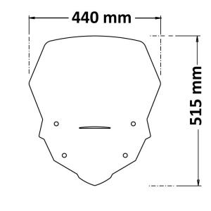 Parabrisas alto honda transalp xl 750 23-24 Â· 3