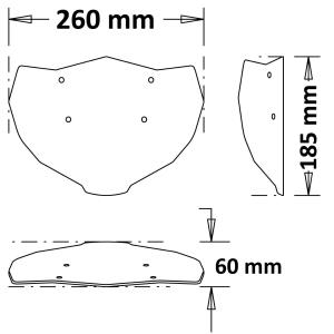 Parabrisas Sport Fly Yamaha MT09 2017-2020 Â· 3