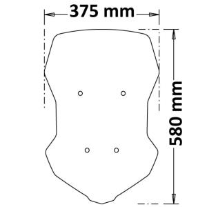Parabrisas touring alta proteccion Yamaha Tracer 700 2020 Â· 2