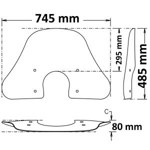 Parabrisas verano Vespa GTS-HPE / GTS-IGET 2019-2022 Â· 3