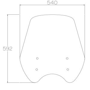Parabrisas alto MOTOGUZZI v7 850 special 22-24 Â· 3