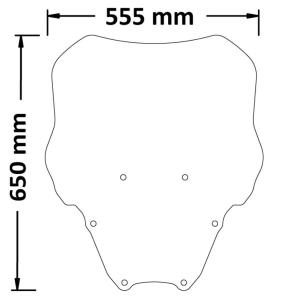 Parabrisas proteccion media Honda Forza 125/350 2021- Â· 2