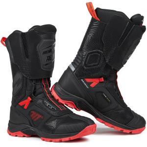 Botas Moto Stelvio alta negro-rojo Seventy