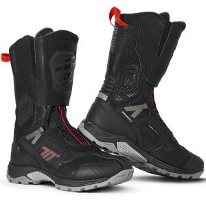 Botas Moto Stelvio alta negro rojo verde Seventy