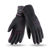 Guantes de Moto Mujer de Invierno Urban Negros-Rosas Seventy