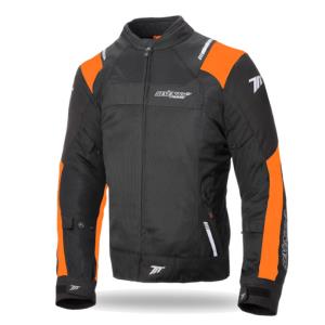 Chaqueta Racing Hombre SD-JR52 negro-naranja