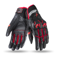 Guantes Hombre de Moto Naked de Seventy Negro-Rojo