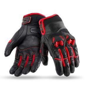 Guantes Moto Hombre Invierno SD-N47 negro-rojo