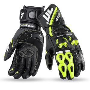 Guantes moto verano R12 negro-fluor talla S