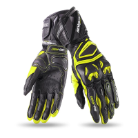 Guantes de Moto tipo Racing Hombre verano Negros-Amarillo Seventy 2XL