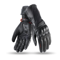 Guantes Moto Touring de piel Negros para Invierno Seventy