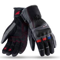 Guantes Moto Mujer Invierno Azul-Rojo piel Seventy Touring