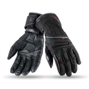 Guantes de Moto T3 Touring de piel para Invierno Negros Seventy