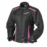 Chaqueta moto invierno Rainers para mujer modelo Selena Color negro-rosa