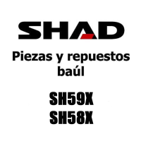 SHAD recambios y despiece maleta top case SH59X-SH58X