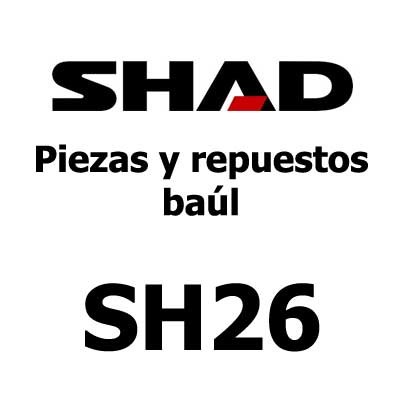 SHAD recambios y despiece maleta top case SH26