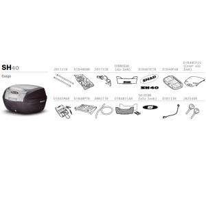 SHAD recambios y despiece maleta top case SH40 Y CARGO Â· 2