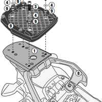 Soporte baul trasero Suzuki VStrom 250 17- Givi