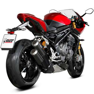 escape mivv mk3 carbono triumph speed triple 1200 rr - rs 21-