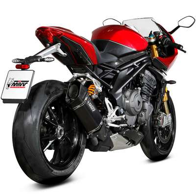 escape mivv sr-1 titanio negro triumph speed triple 1200 rr - rs 21-