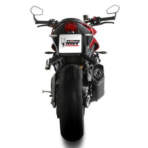 Escape Mivv SR-1 Titanio negro TRIUMPH STREET TRIPLE 765R / RS 2023-24 Â· 2