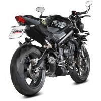 Escape Mivv X-M5 negro Triumph Street Triple 765 R 25+ Â· 2