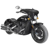 Batwing revestimiento para Indian Scout/Bobber/Sixty negro mate 