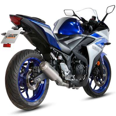 escape completo mivv mk3 acero yamaha yzf r3 15-