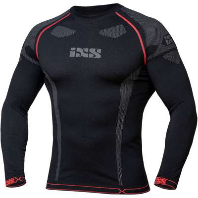 camiseta térmica interior manga larga ixs negro-gris 365