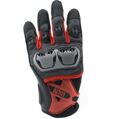 Guantes verano ixs negro-rojo Montevideo air L/XL