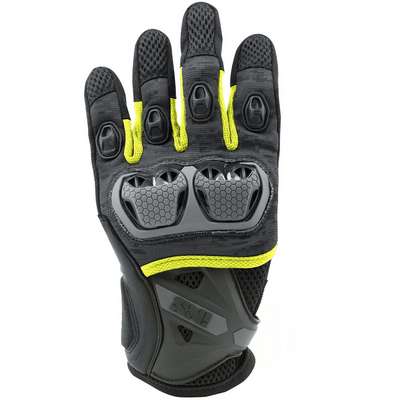 Guantes verano ixs negro-amarillo Montevideo air TALLA M