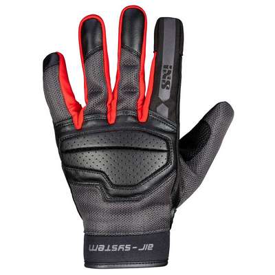 Guantes verano ixs negro/rojo Evo-air