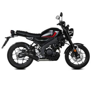 Escape Mivv HR-1 Negro con tapa de carbono larga YAMAHA XSR 125 2022+ Â· 3