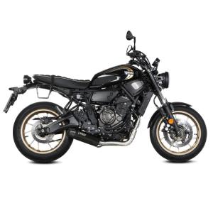 Escape Mivv HR-1 Negro con tapa en carbono larga YAMAHA XSR 700 2021+ Â· 3