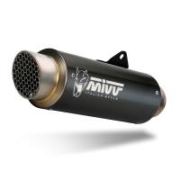 Escape completo Mivv GP PRO acero negro Yamaha MT-09 24+ / R9 25+ Â· 4