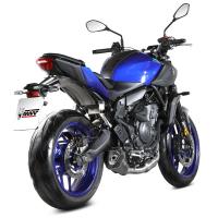 Escape completo Mivv DELTA RACE acero negro Yamaha MT-07 25+