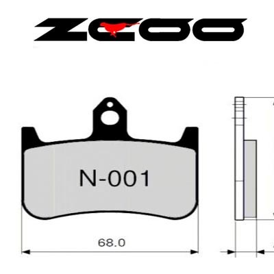 ZCOO Pastillas freno delantero moto N001 Race y Endurance
