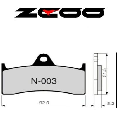 ZCOO Pastillas freno delantero moto N003 Race