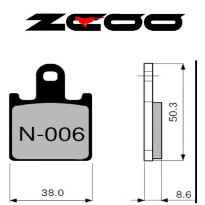 ZCOO Pastillas freno delantero moto N006 Race y Endurance