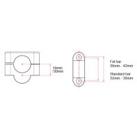 Alzas para manillar de 28 H30mm Â· 3