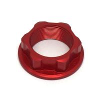 Tuerca eje direccion Honda Transalp Zeta roja