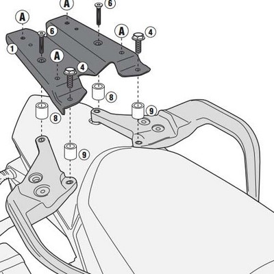 Portaequipajes GIVI maletas Monokey moto KTM 1190-1050-1290 Â· 2