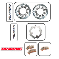 Kit discos y pastillas freno para Aprilia Sl Shiver 750 2007-2017 Braking