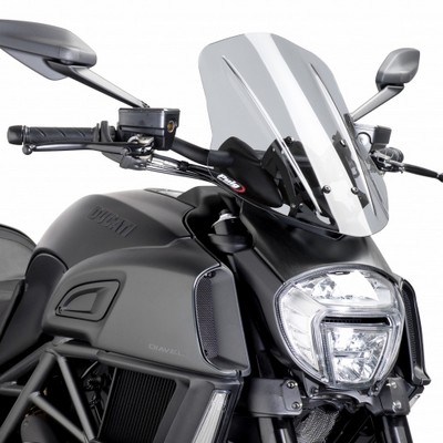 Cupula-Parabrisas Puig Naked New Generation Touring moto Ducati DIAVEL 14-15