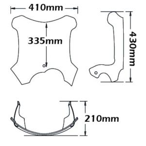Parabrisas variable BMW G650GS 2010-2016 Â· 2