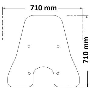 Parabrisas tipo original Vespa GTS 300 2023 Â· 3