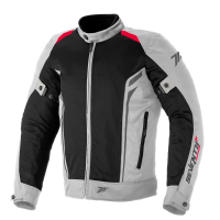 Chaqueta Verano Touring Hombre Blanco-Gris-Rojo